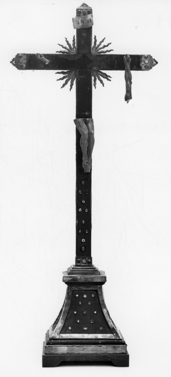 Cristo crocifisso (croce d'altare, opera isolata) - bottega piemontese (sec. XVII)