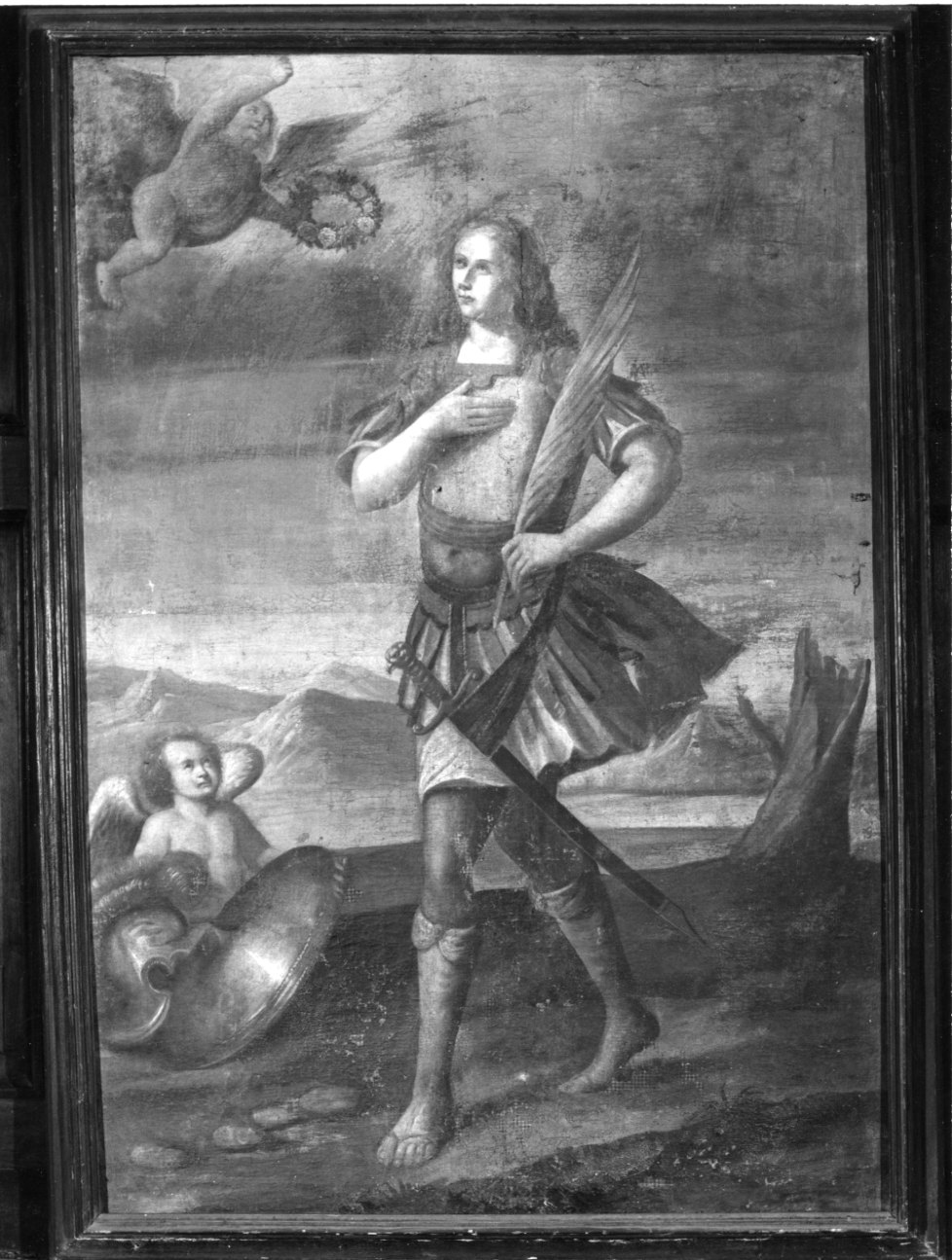 Santo martire (dipinto, opera isolata) - ambito piemontese (seconda metà sec. XVII)