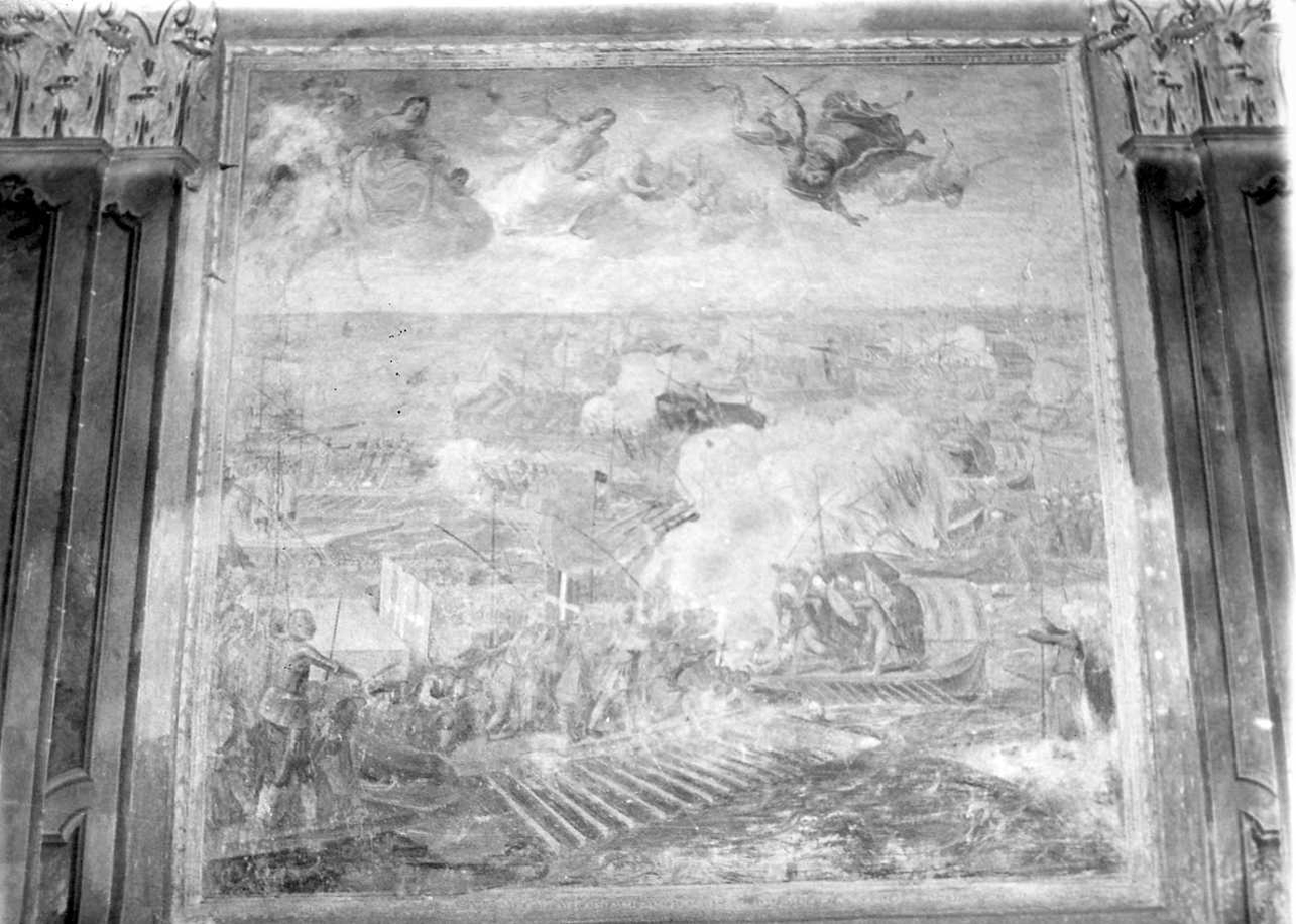 battaglia di Lepanto (dipinto, elemento d'insieme) di Claret Giovanni (metà sec. XVII)