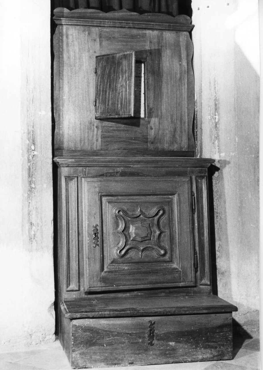 confessionale, opera isolata - bottega piemontese (primo quarto sec. XVIII)