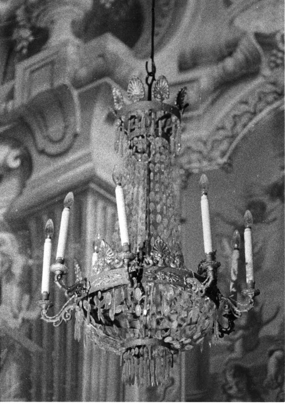 lampadario - a bracci, serie - bottega piemontese (sec. XIX)