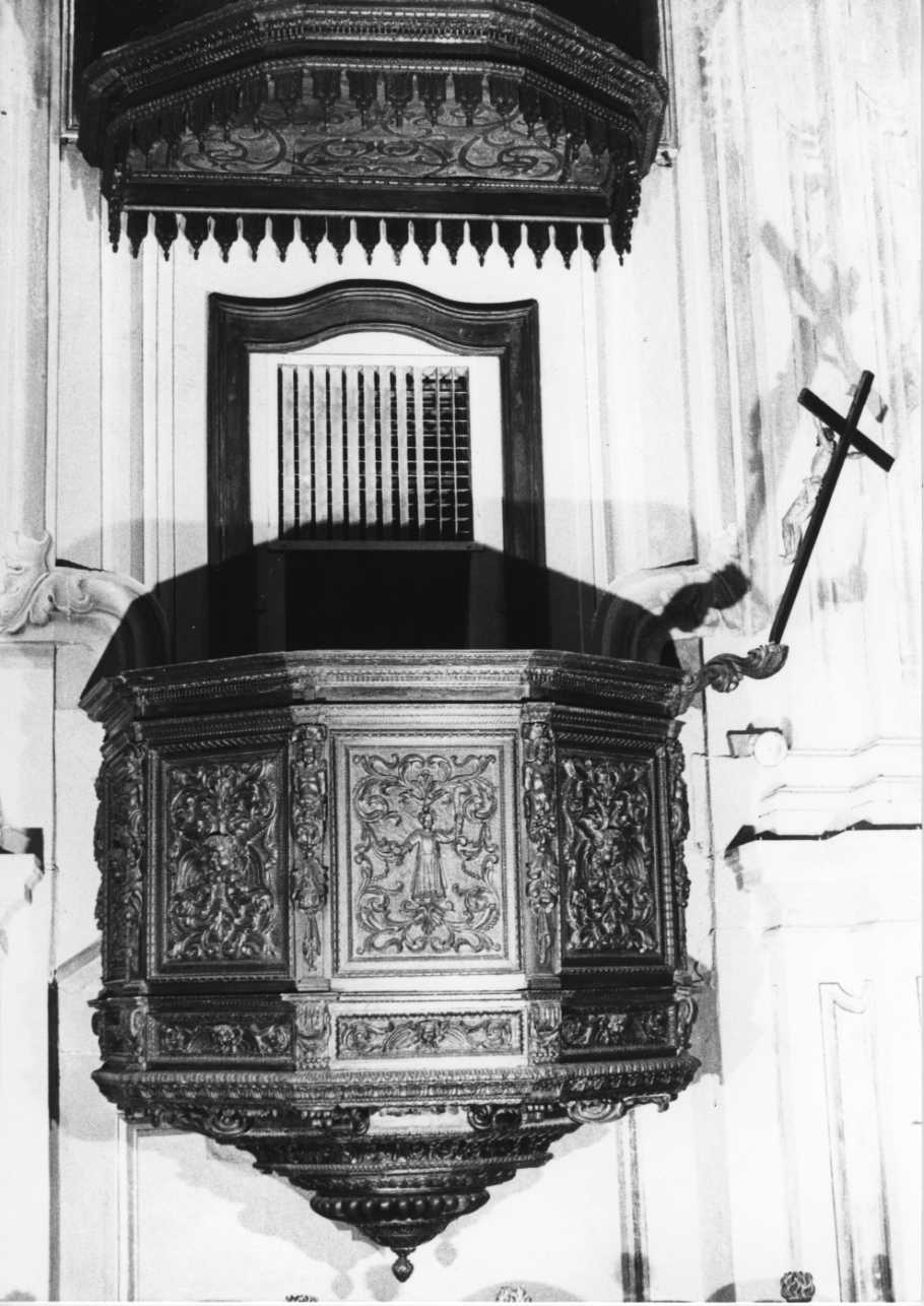 pulpito, opera isolata - bottega piemontese (fine/inizio secc. XVII/ XVIII)