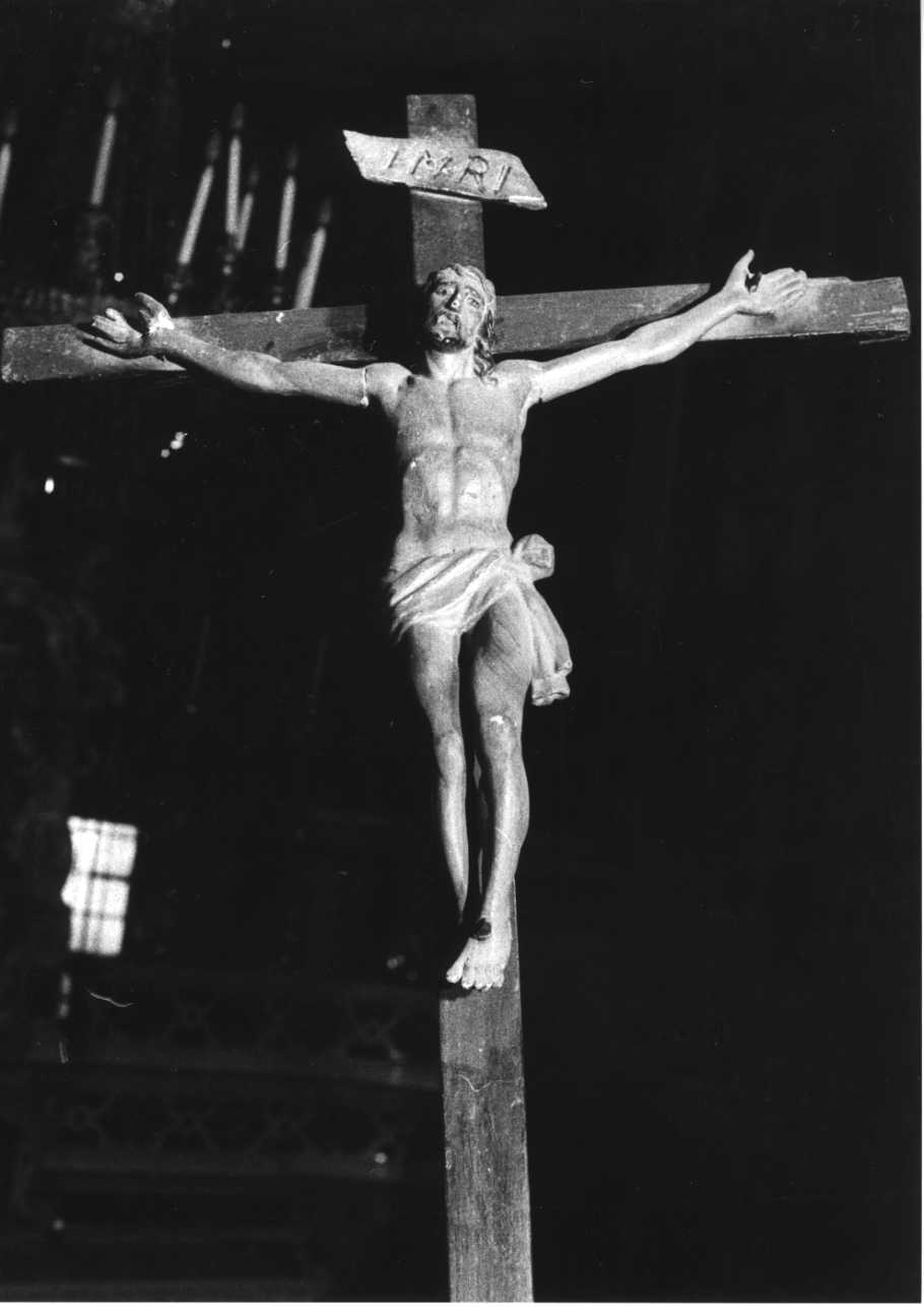 Cristo crocifisso (crocifisso, opera isolata) - bottega piemontese (fine/inizio secc. XVII/ XVIII)