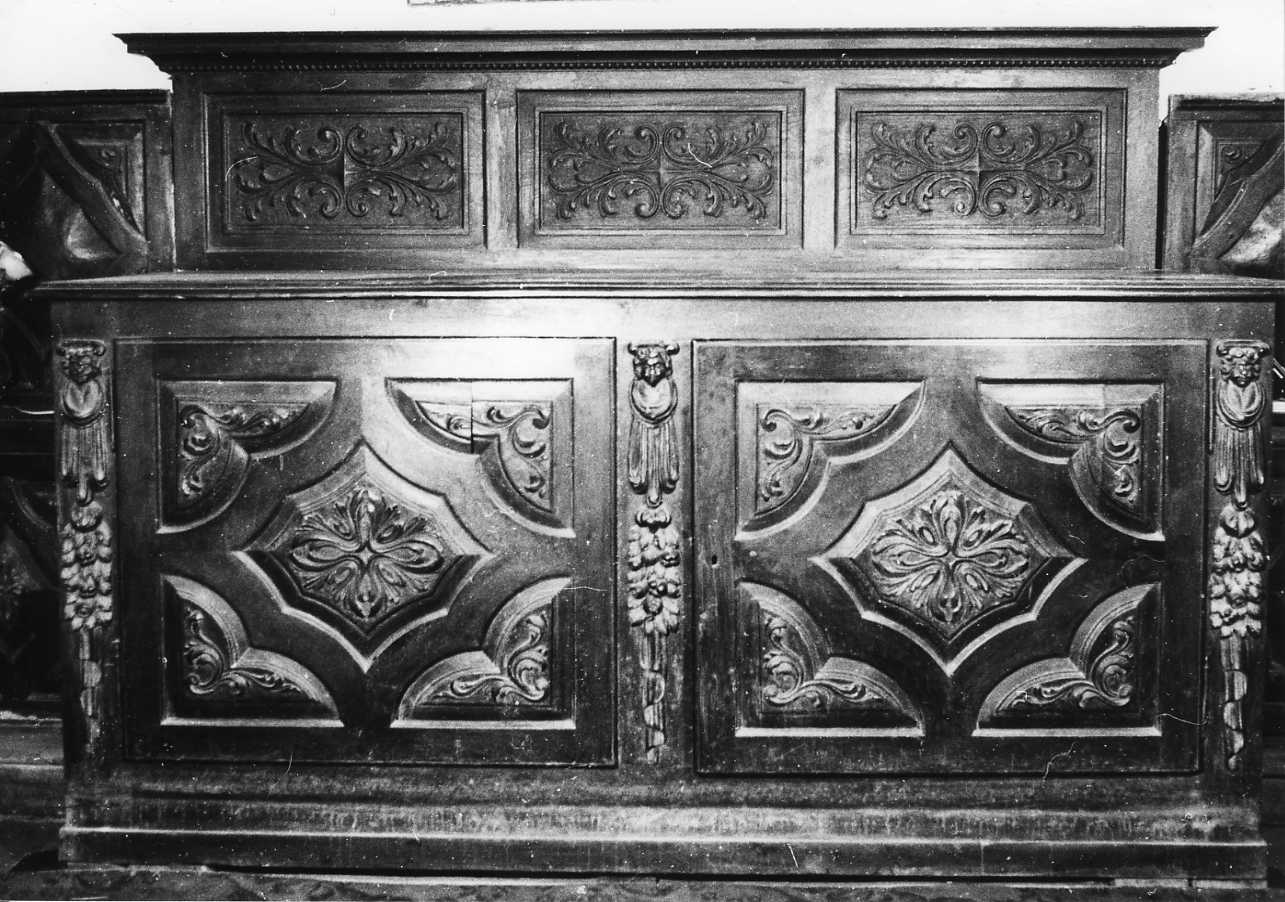 armadio da sacrestia, opera isolata - bottega cuneese (fine sec. XVII)