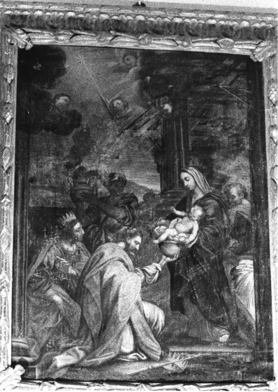 adorazione dei Re Magi (dipinto, elemento d'insieme) di Taricco Sebastiano (maniera) (metà sec. XVIII)