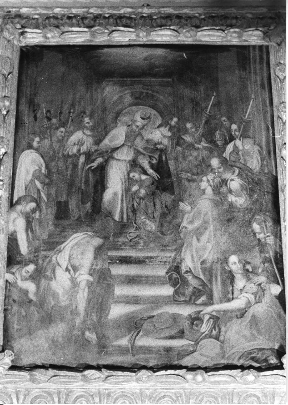 presentazione di Maria Vergine al tempio (dipinto, elemento d'insieme) di Taricco Sebastiano (maniera) (metà sec. XVIII)