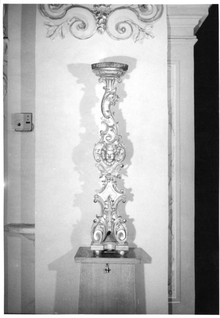 candeliere d'altare, serie di Prinotti Costantino (ultimo quarto sec. XIX)