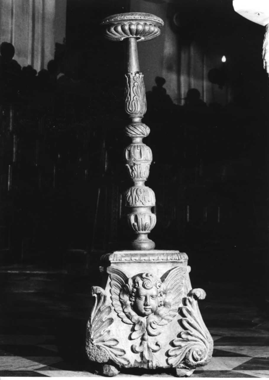 candelabro, serie - bottega piemontese (seconda metà sec. XVII)