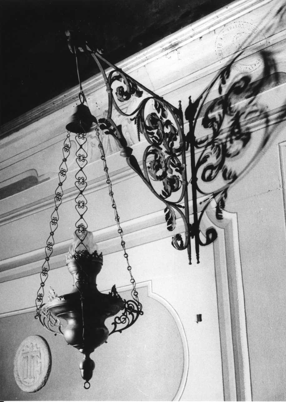 reggilampada a bracci, serie - bottega piemontese (sec. XVIII)