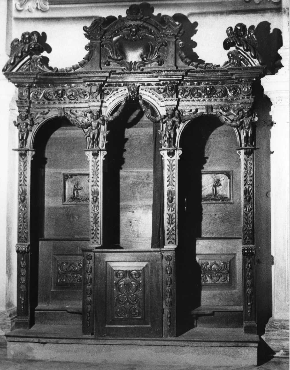 confessionale, opera isolata - bottega piemontese (ultimo quarto sec. XVII)