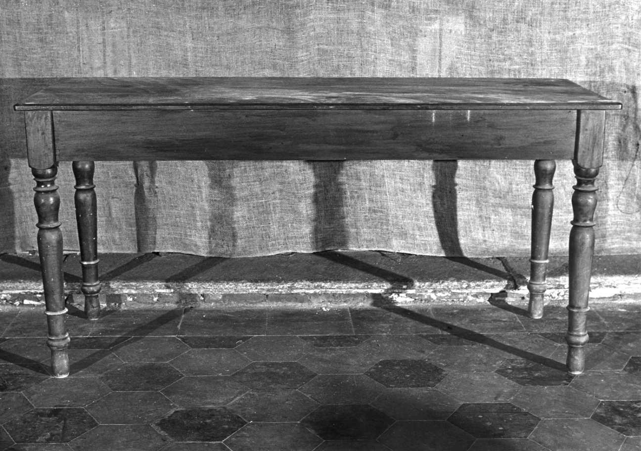 tavolo, opera isolata - bottega piemontese (fine sec. XIX)