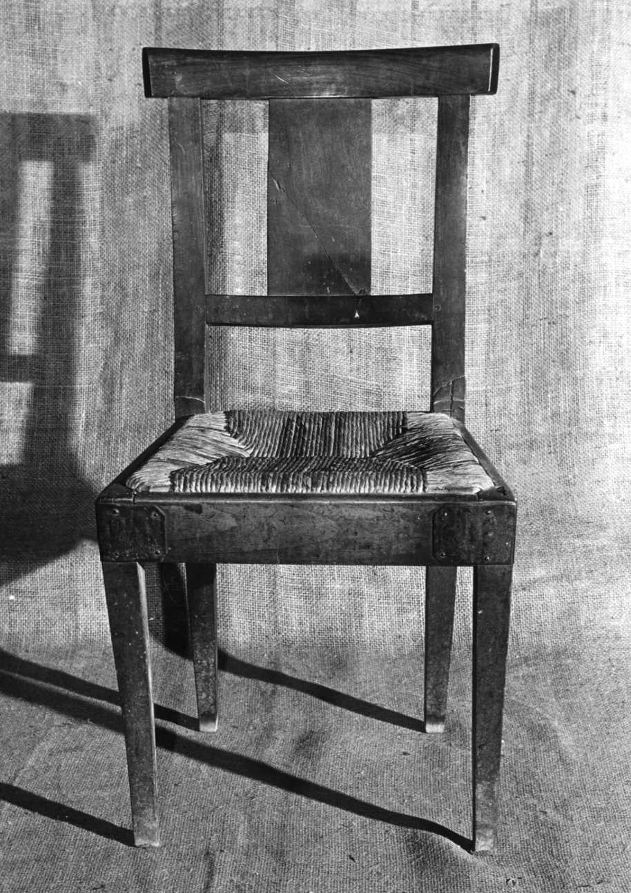 sedia, opera isolata - bottega piemontese (inizio sec. XX)