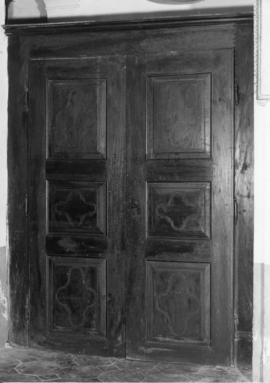 porta - a due battenti, serie - bottega piemontese (inizio sec. XVIII)