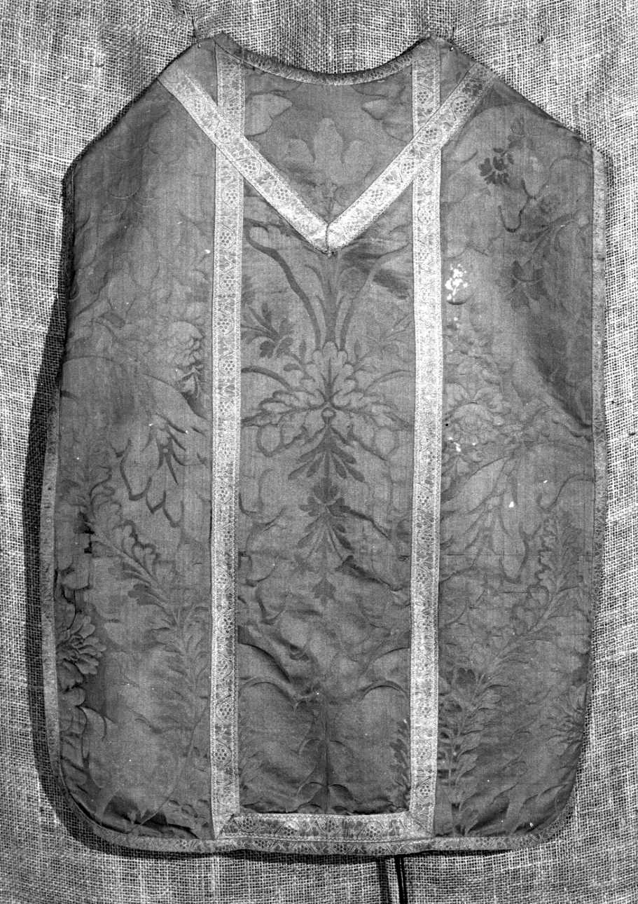 pianeta, elemento d'insieme - manifattura genovese (ultimo quarto sec. XVII)