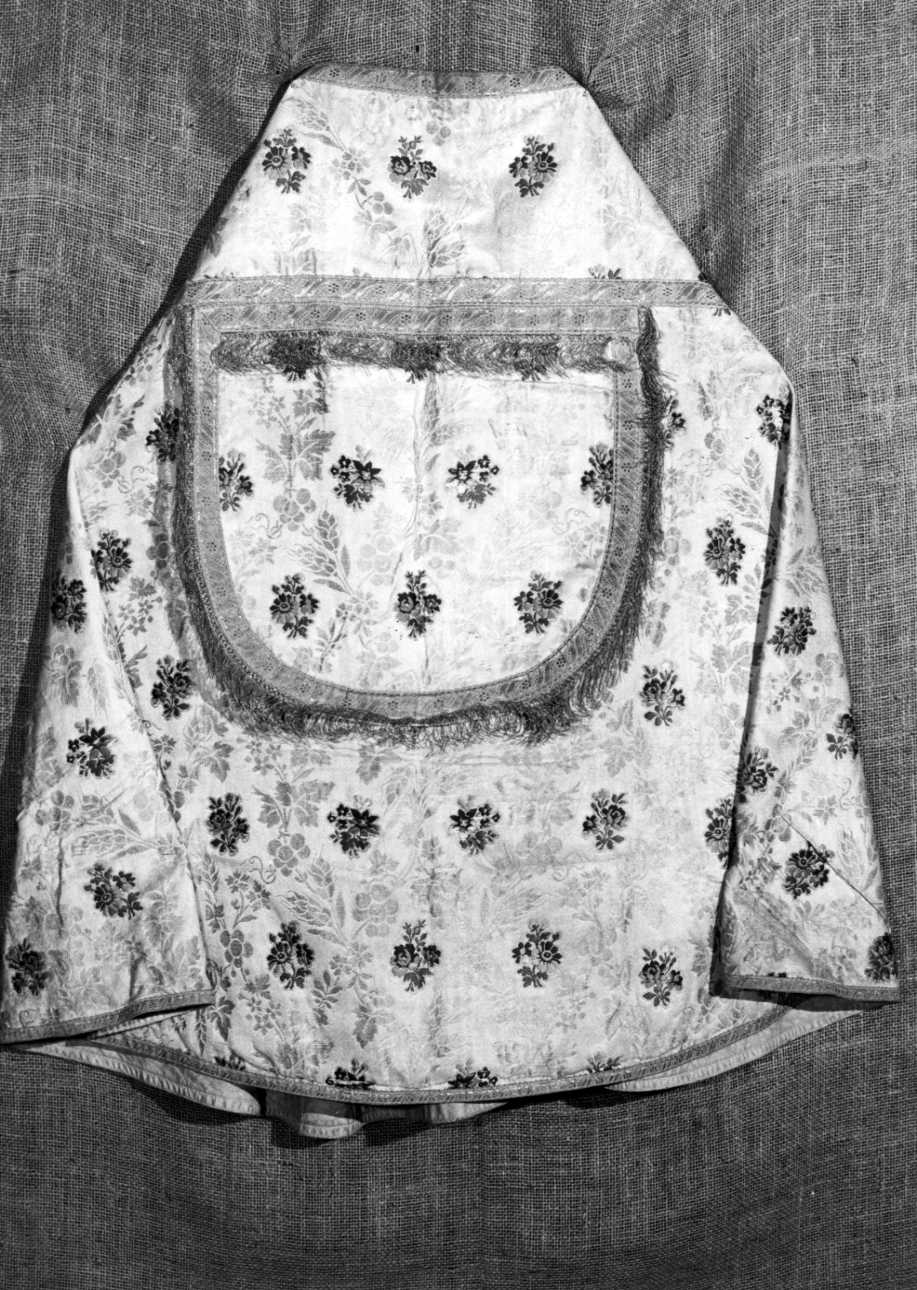 piviale, elemento d'insieme - manifattura piemontese (secc. XIX/ XX)