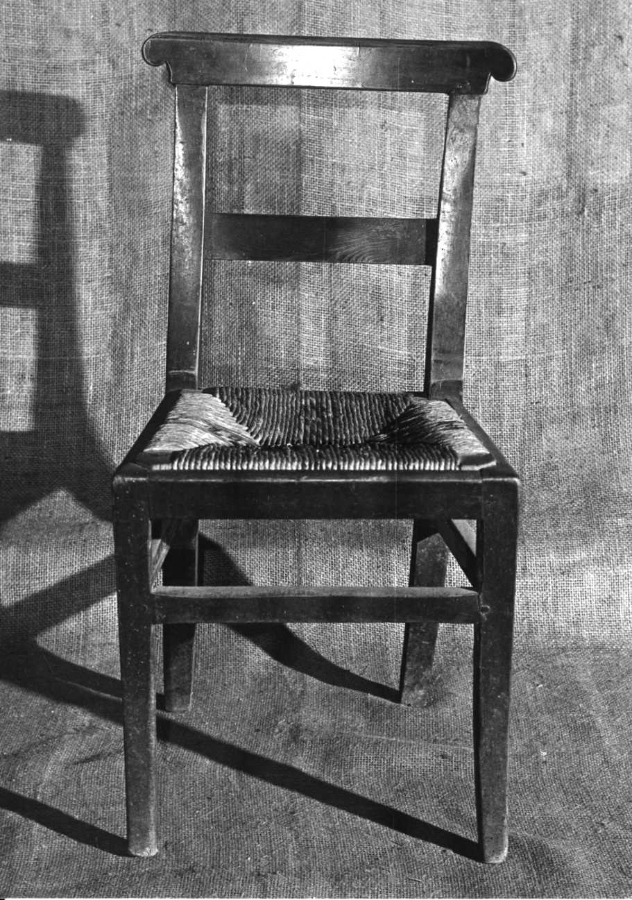 sedia, serie - bottega piemontese (seconda metà sec. XIX)