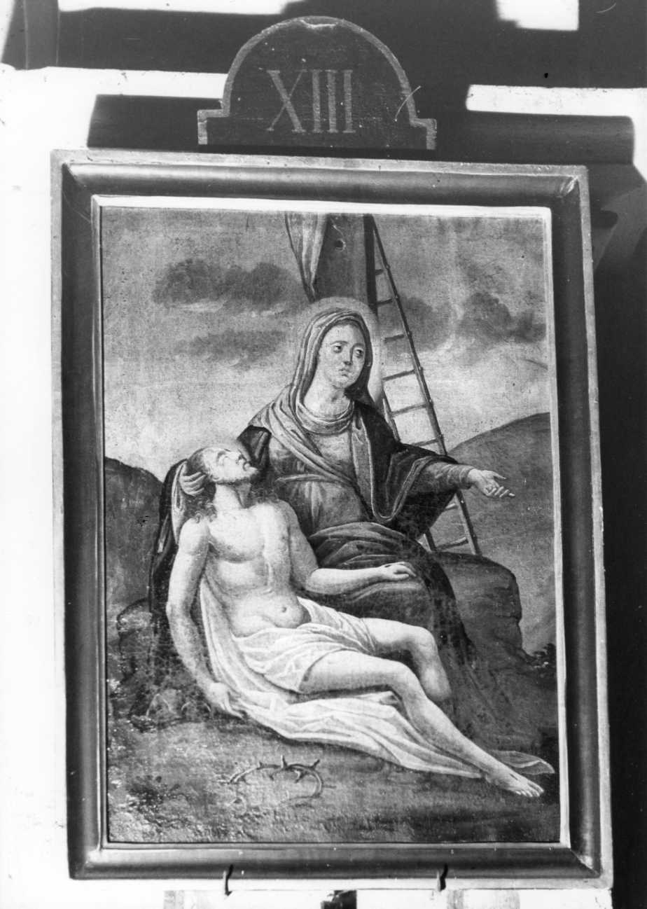 stazione XIII: Gesù deposto dalla croce (dipinto, elemento d'insieme) - ambito piemontese (prima metà sec. XVIII)