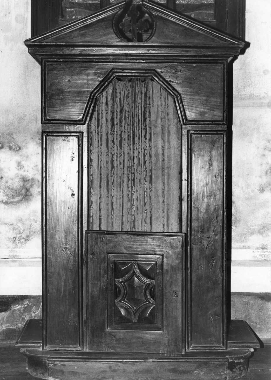 confessionale, opera isolata - bottega piemontese (sec. XVIII)