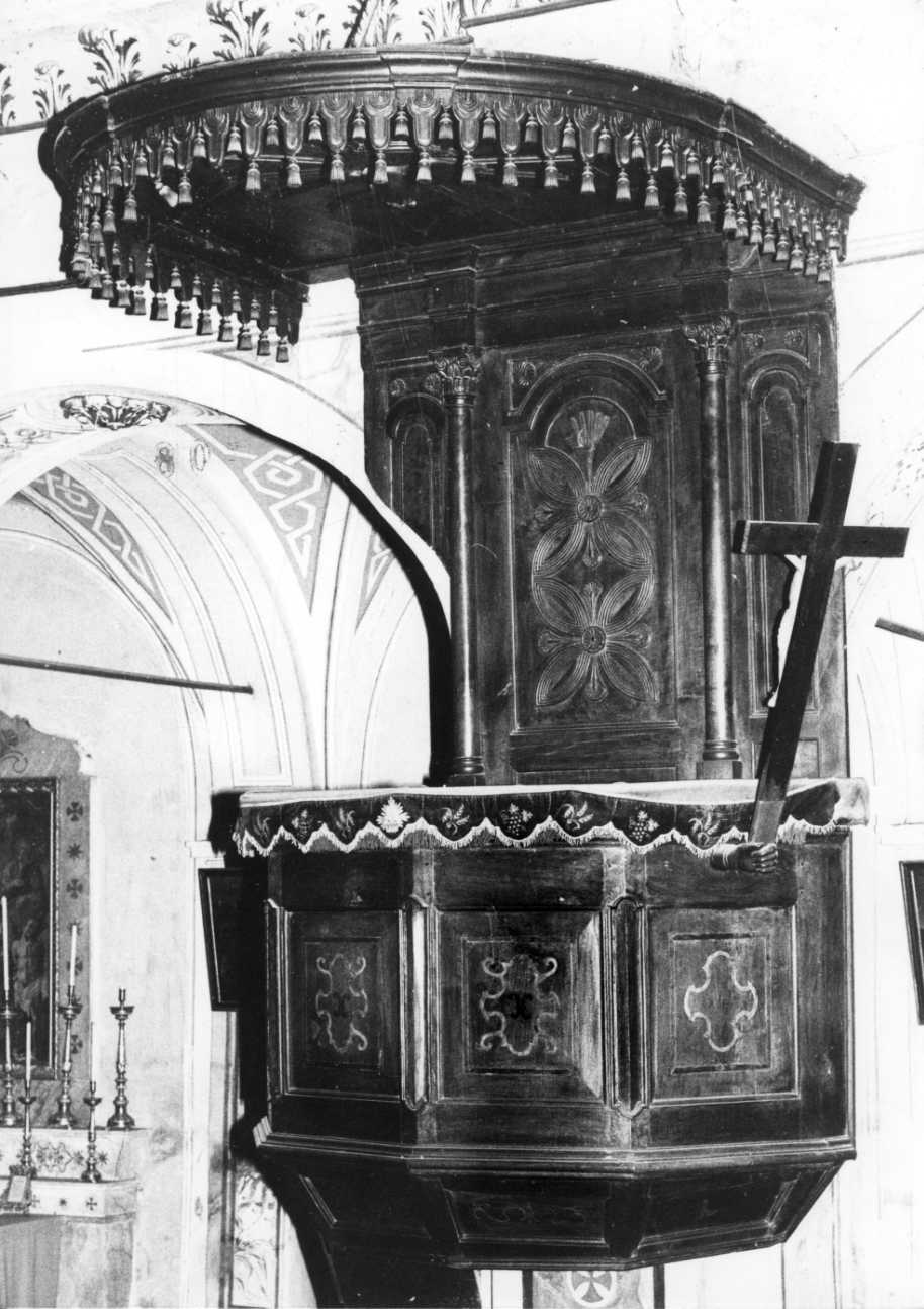 pulpito, opera isolata - bottega piemontese (seconda metà sec. XVIII)
