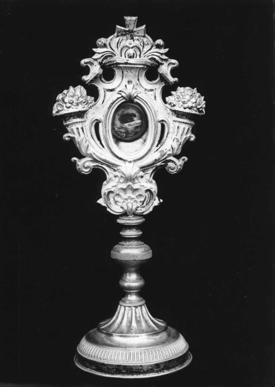 reliquiario - a ostensorio, opera isolata - bottega piemontese (fine/inizio secc. XVIII/ XIX)