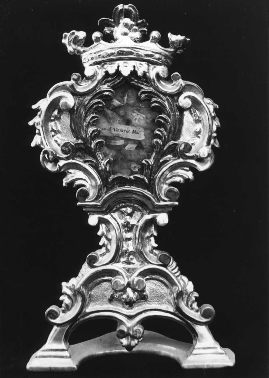 reliquiario - a ostensorio, serie - bottega piemontese (metà sec. XVIII)