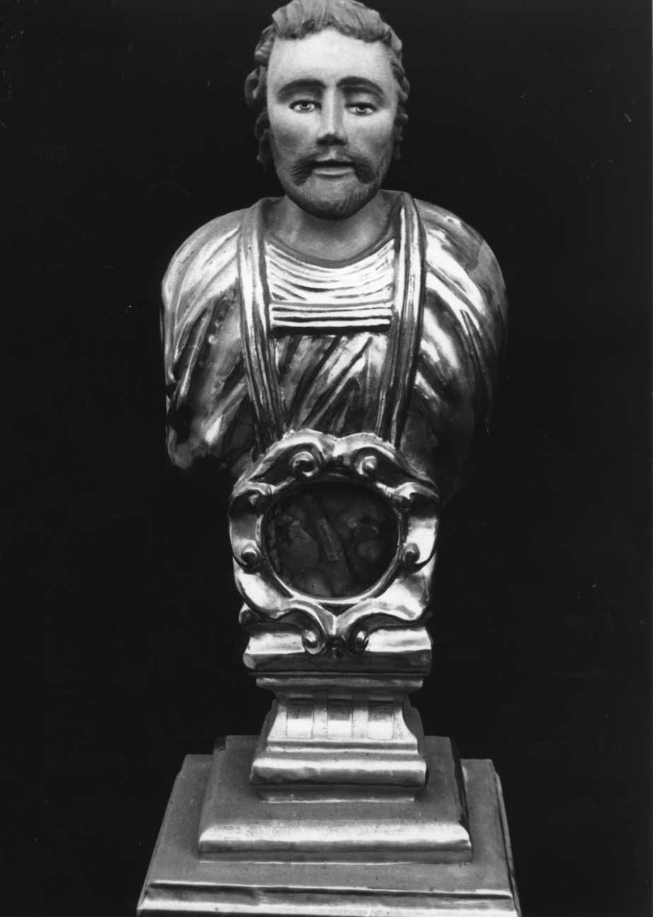 reliquiario - a busto, opera isolata - bottega piemontese (fine sec. XVIII)