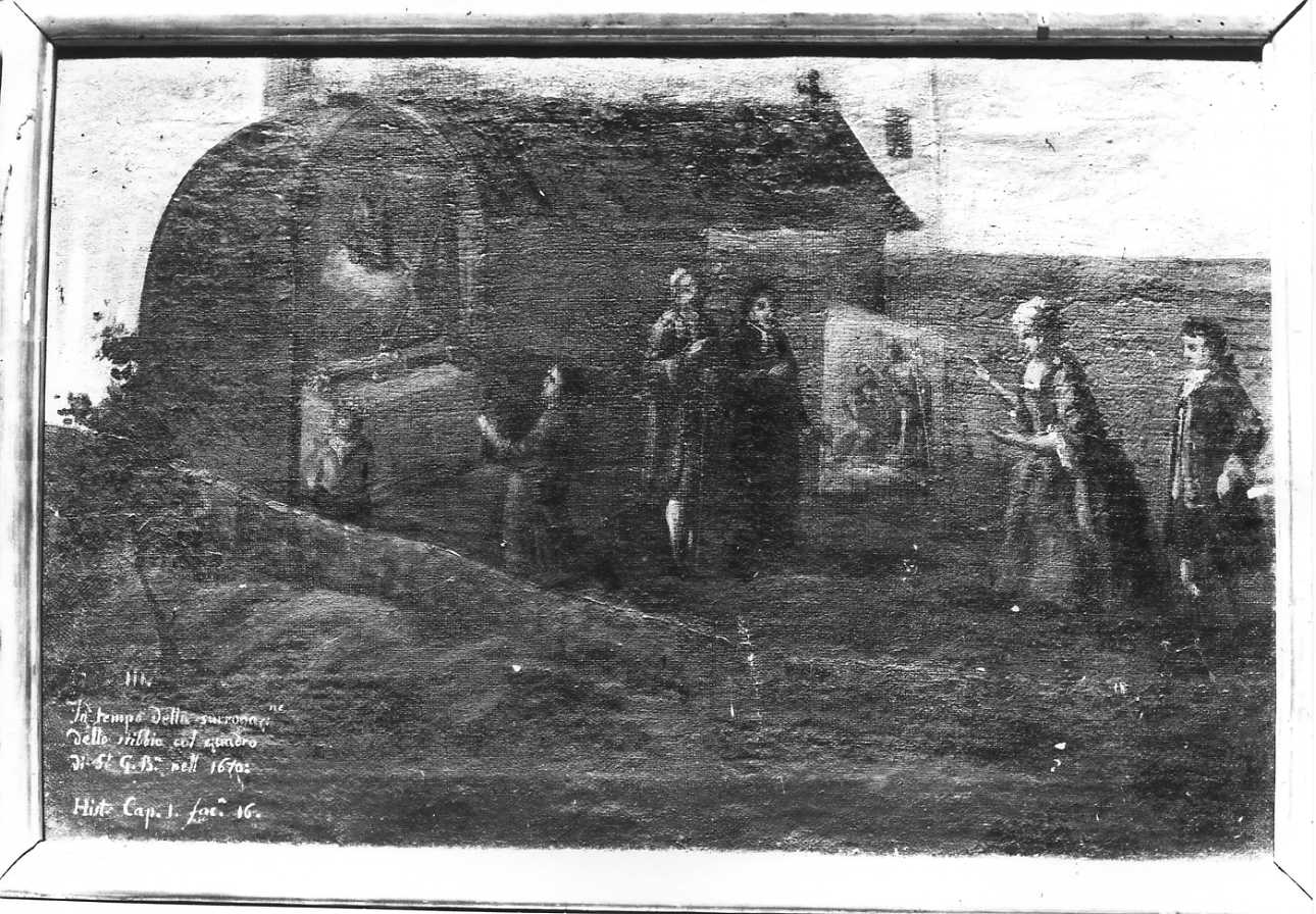 l'affresco della Madonnina delle Grazie viene coperto (dipinto, elemento d'insieme) di Benna Maria (ultimo quarto sec. XVIII)