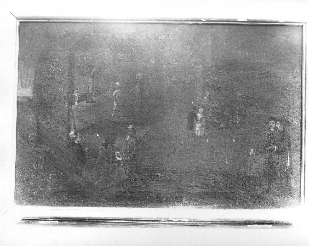 scoperta dell'immagine della Madonna nella chiesa della Madonnina delle Grazie a Cherasco (dipinto, elemento d'insieme) di Benna Maria (ultimo quarto sec. XVIII)