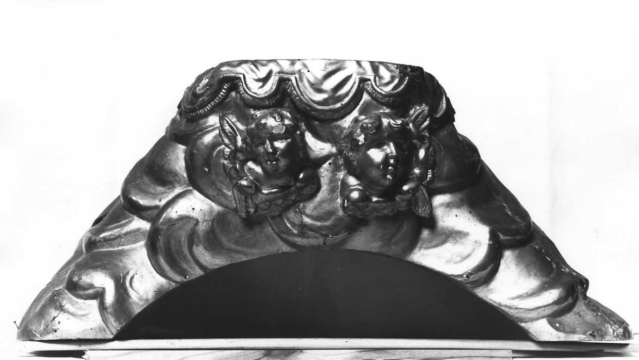 cherubini (base per croce d'altare, opera isolata) - bottega cuneese (inizio sec. XIX)