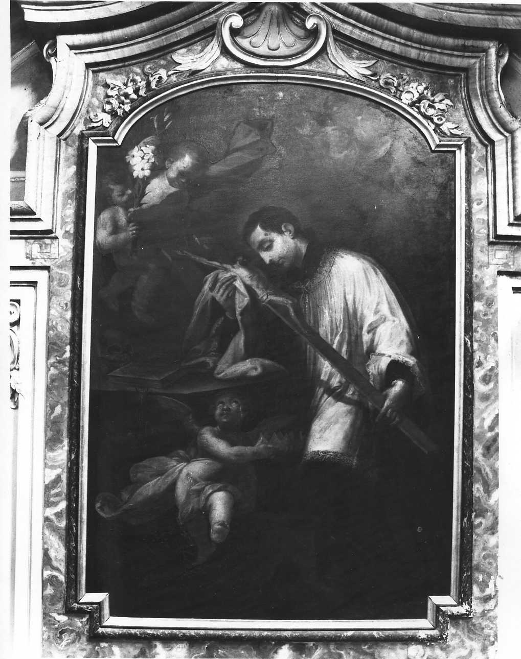 San Luigi Gonzaga (dipinto, opera isolata) di Operti Pietro Paolo (ultimo quarto sec. XVIII)