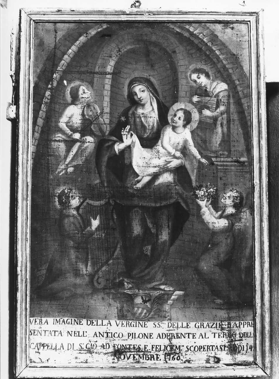 Madonna delle Grazie con angeli (dipinto, opera isolata) di Benna Maria (ultimo quarto sec. XVIII)