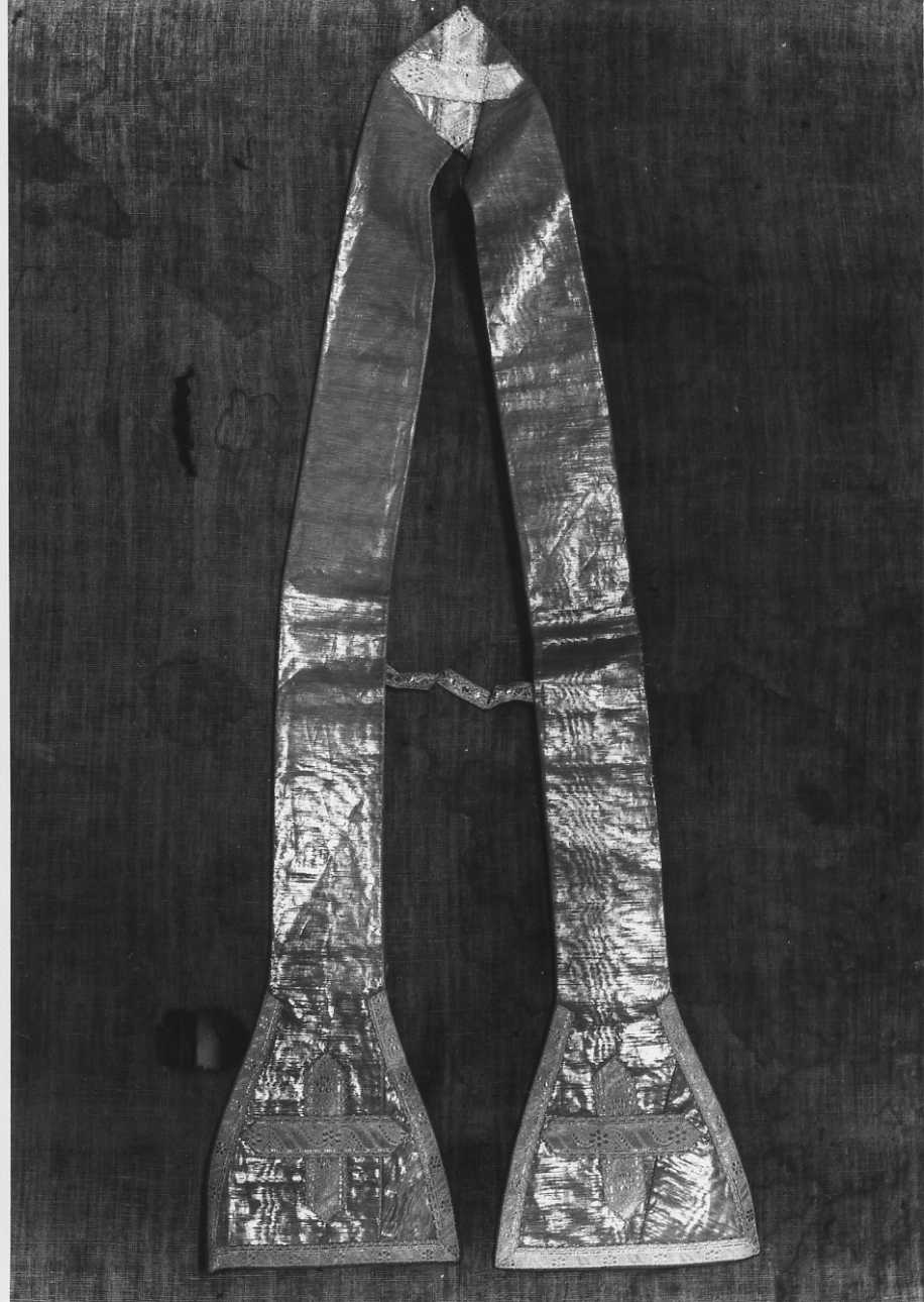 motivi decorativi geometrici (stola, opera isolata) - ambito piemontese (seconda metà sec. XVIII)