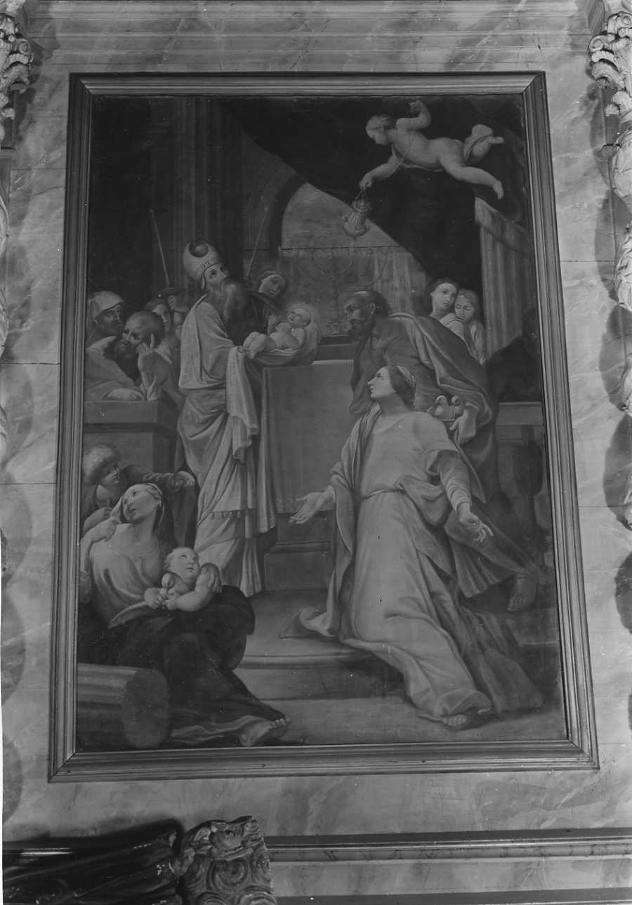 Madonna con Bambino e Santi (statua, opera isolata) di Claret Giovanni (maniera) (ultimo quarto sec. XVII)