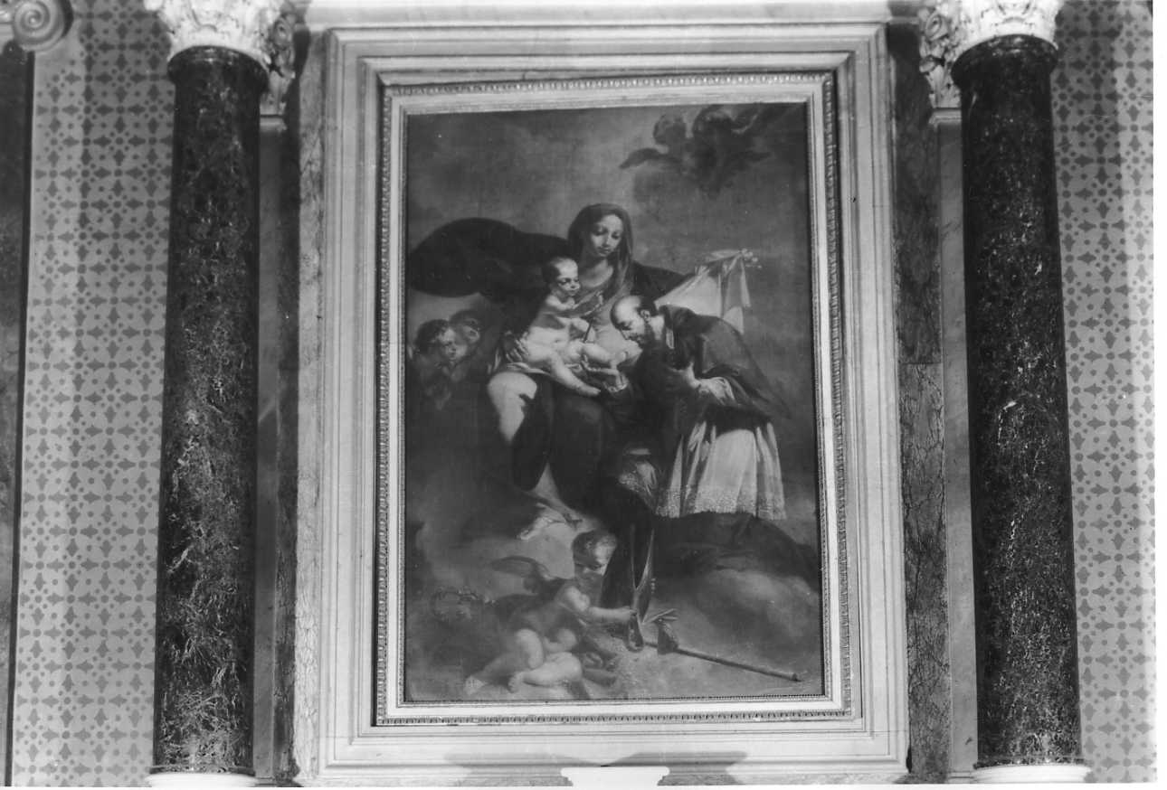 Madonna con Bambino e san Francesco di Sales (dipinto, opera isolata) di Beaumont Claudio Francesco (seconda metà sec. XVIII)