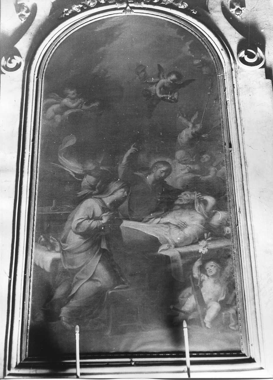 morte di San Giuseppe (dipinto, opera isolata) - ambito piemontese (sec. XVIII)