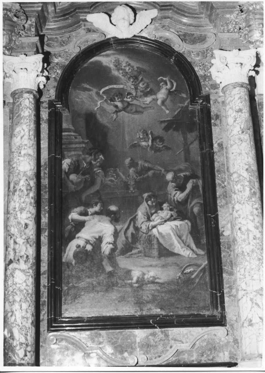 adorazione dei pastori (dipinto, opera isolata) di Ricci Sebastiano (inizio sec. XVIII)