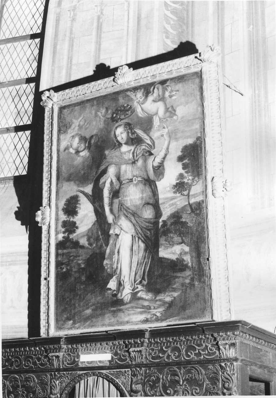 Santa Lucia (dipinto, opera isolata) - ambito lombardo (sec. XVII)