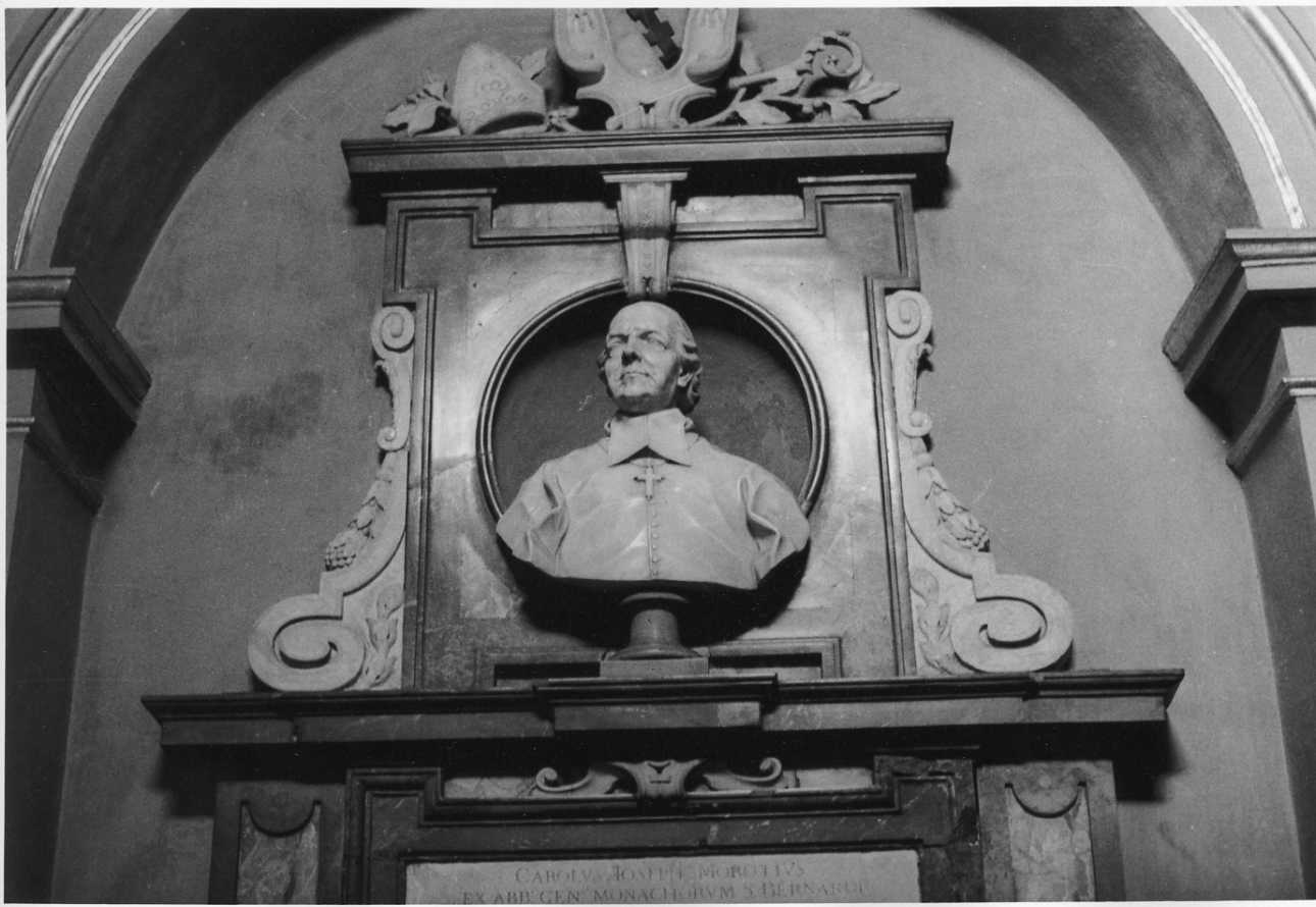 busto ritratto del vescovo Giuseppe Morozzo della Rocca (busto, opera isolata) di Tantardini Carlo Antonio (primo quarto sec. XVIII)