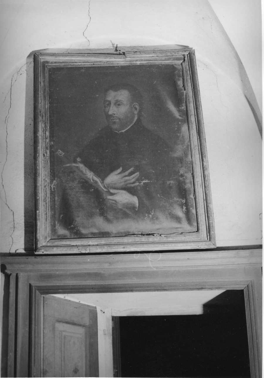 ritratto di prelato (dipinto, opera isolata) - bottega saluzzese (sec. XVII)