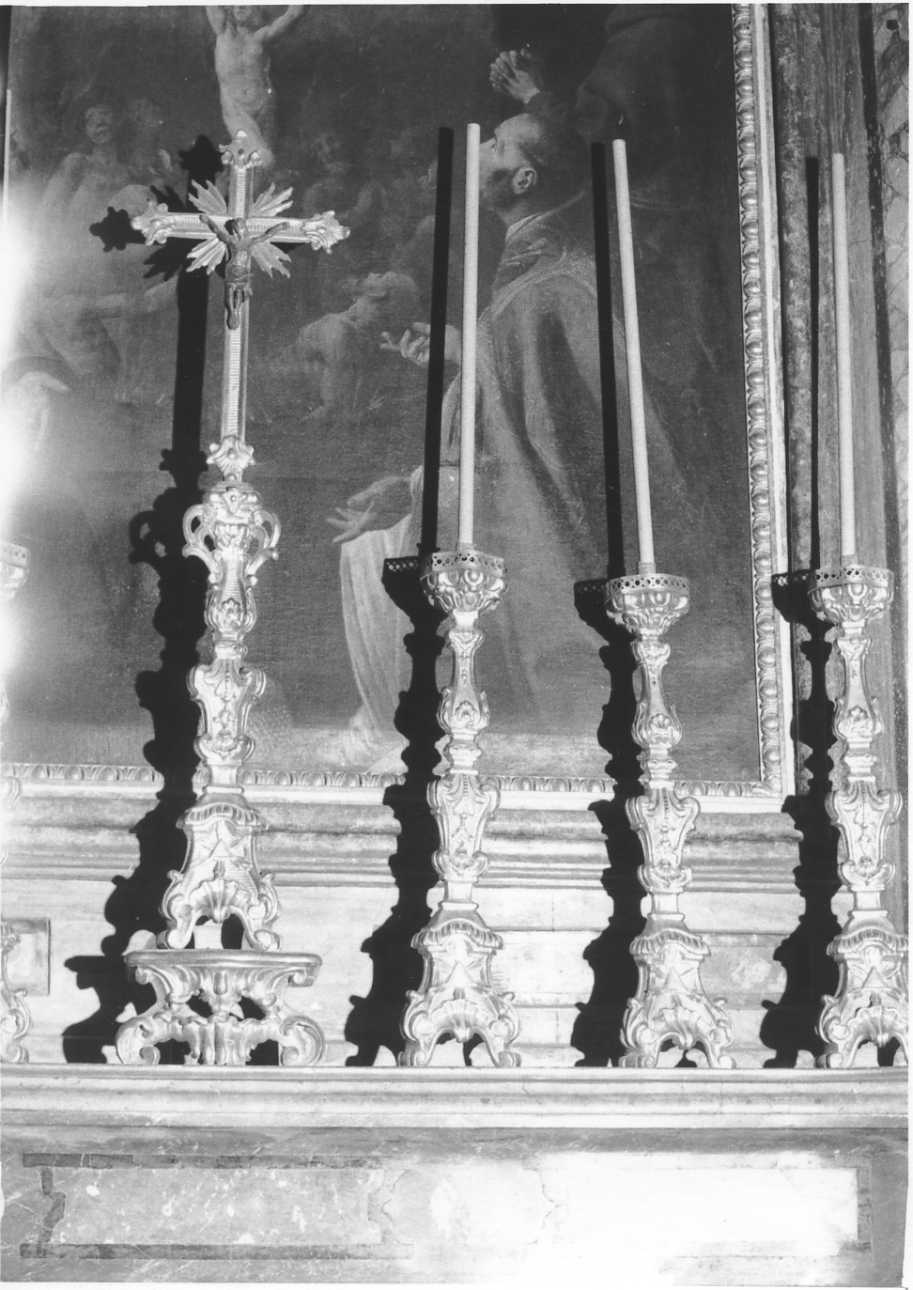 Cristo crocifisso (croce d'altare, elemento d'insieme) - ambito piemontese (sec. XIX)