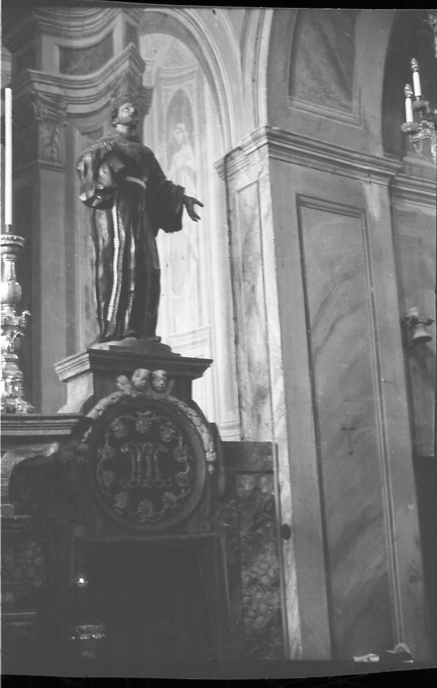 San Francesco d'Assisi e Sant'Antonio da Padova (gruppo scultoreo, coppia) - bottega saluzzese (sec. XVIII)