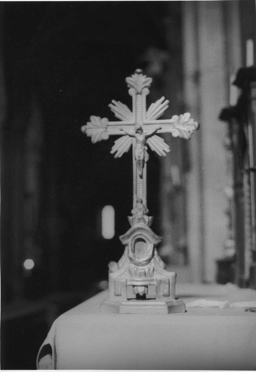 Cristo crocifisso dolente (croce da tavolo, opera isolata) - bottega saluzzese (sec. XVIII)