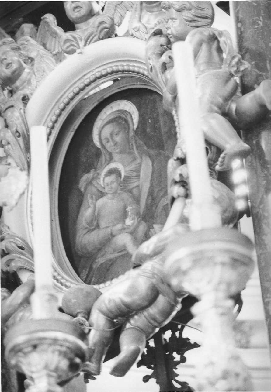 Madonna con Bambino (dipinto, opera isolata) di Dolce Giovanni Angelo (ultimo quarto sec. XVI)