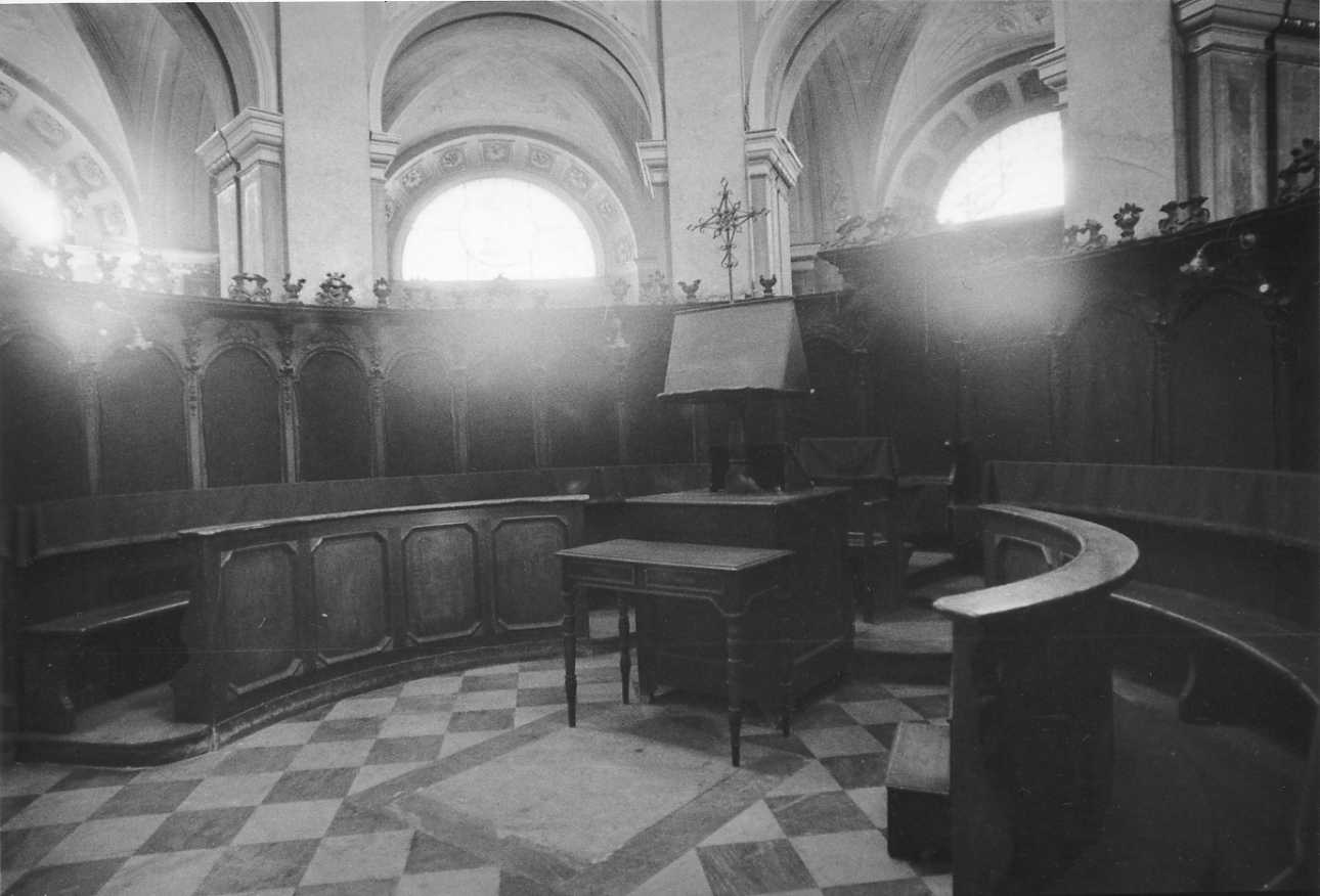 motivi decorativi floreali (stalli del coro, insieme) di Castelli Sebastiano (prima metà sec. XVIII)