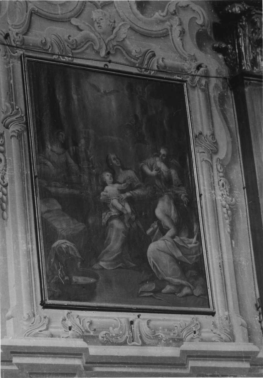 nascita di Maria Vergine (dipinto, elemento d'insieme) di Gagini Giovan Francesco (prima metà sec. XVIII)