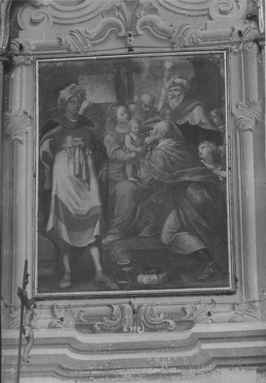 adorazione dei Re Magi (dipinto, elemento d'insieme) di Gagini Giovan Francesco (prima metà sec. XVIII)