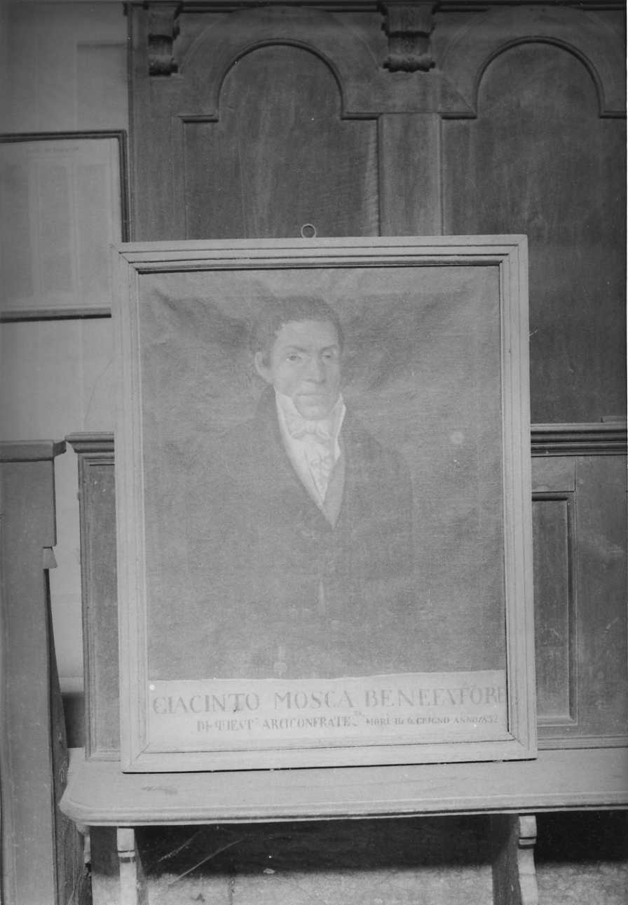 ritratto a mezza figura di Giacinto Mosca (dipinto, opera isolata) - ambito piemontese (sec. XIX)