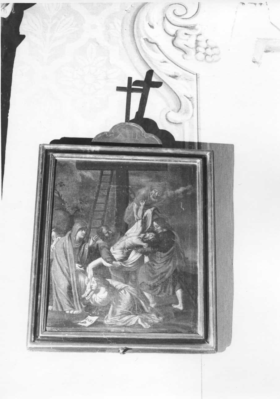 stazione XIII: Gesù deposto dalla croce (Via Crucis, elemento d'insieme) - ambito piemontese (sec. XVIII)