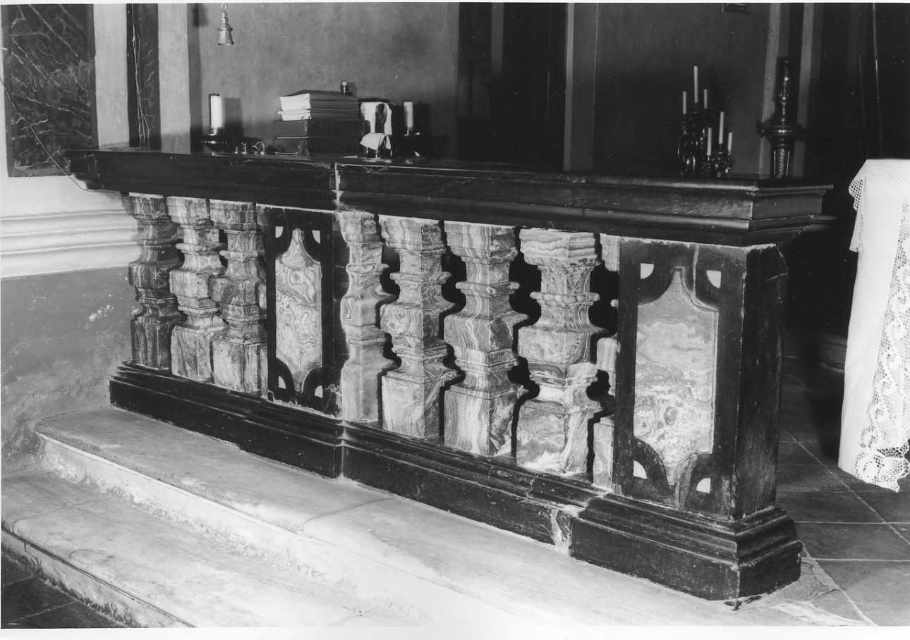 balaustrata di altare, opera isolata - bottega cuneese (inizio sec. XVIII)