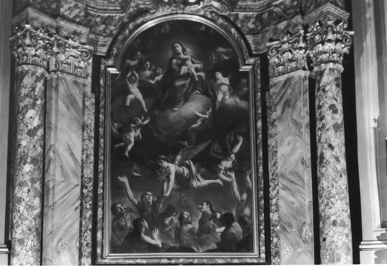 Madonna con Bambino e anime purganti (dipinto, opera isolata) di Cesia Francesco Antonio (attribuito) (ultimo quarto sec. XVIII)